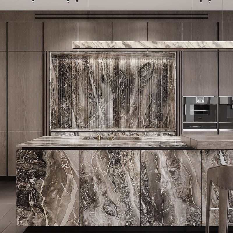 Luxury Customized Kitchen Cabinet Kitchen Furnitures Design Wood Veneer Kitchen Cabinet