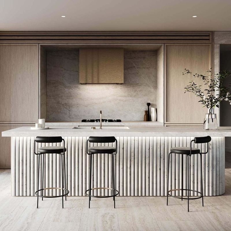 Custom Modern Complete Island Kitchen Furniture White PVC Wood Cabinet Sets Glass Door for Villa Project MDF Carcase