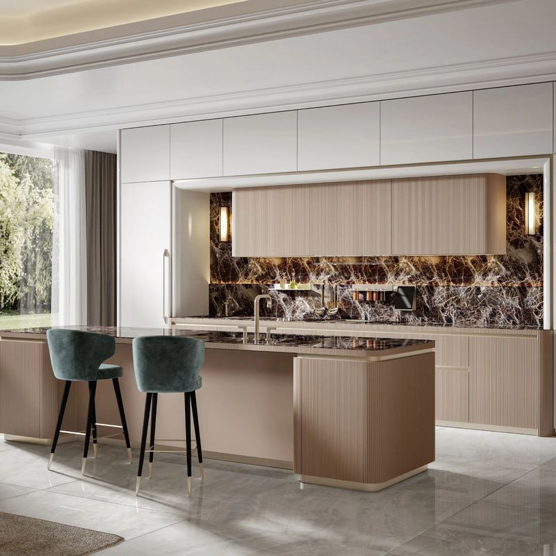 High End Customize Cabinet Kitchen Furniture Modern Style Automatic Full Set Kitchen White PVC Kitchen Cabinet for Apartment