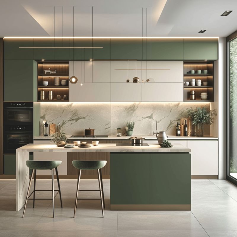 Aluminum Pvc Top Kitchen Full Set Furniture Cabinet Set Price Kitchen Cabinet Quartz Stone Kitchen