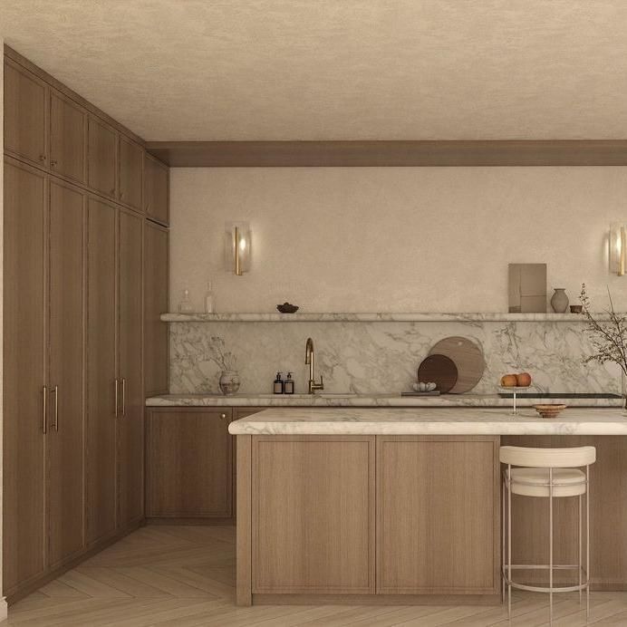 Luxury Modern Cupboard Custom Furniture Island Manufacturer French Kitchen Cabinet Lacquer Veneer Melamine Board for Apartment