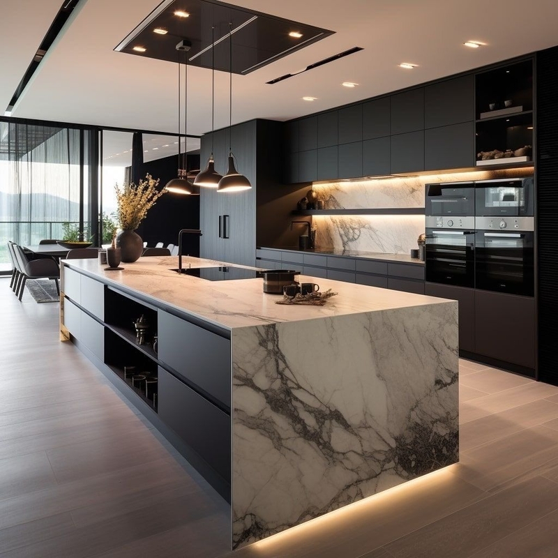 Modern Designs of Built in Kitchen Hanging Cabinets Customized Durable White Lacquer Cabinet Kitchen Units Set Furniture