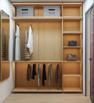 Custom Schrank Systeme Moderne Kleidung Lager Schränke Set Schlafzimmer Möbel Organisierer Holz Schrank Schrank