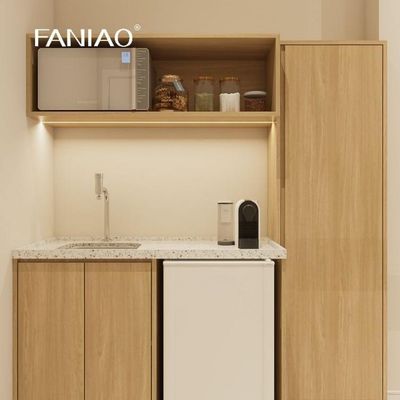 Einfache funktionelle Küchenschrank Mini-Küchenette für Wohnungsprojekt