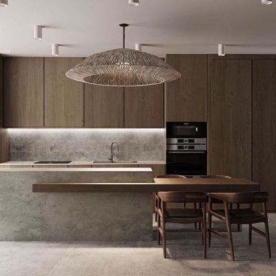 Αμερικάνικο στυλ Custom Design Σύγχρονο ντουλάπι Αρχικό Λευκό Δρυς Φουνερίσματος Μαγείκνης
