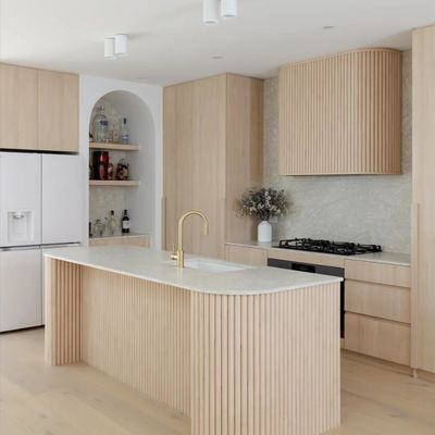 Offene 0 Silikokwarz Stein Oberflächen Küchenschränke Luxus-Designs Massivholz Lack Küchenmöbel für Bauherren