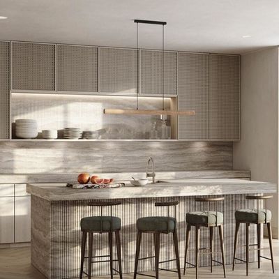 Australien Projekt Kabinett Modulmaschine zum Herstellen von PVC Massivholzküchen Schränke mit Counter Top