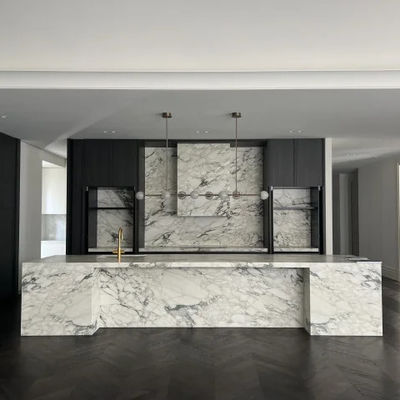 Geheel huis ontwerp antimycrisch MDF Particle Board Taperhout Hout Inclusief Scharnier Accessoire voor Eiland Keukenkasten Eetbak