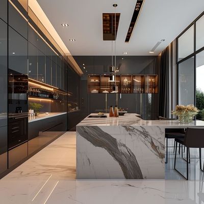 Luxury Custom Furniture Island Imported Complete Manufacturer Modern Cupboard Designs China Kitchen Cabinet
